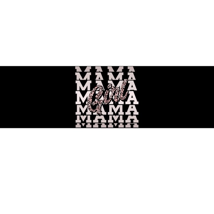 Pink Leopard Print Girl Mama Bumper Sticker