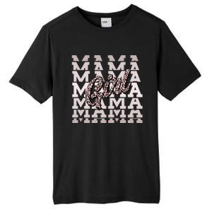 Pink Leopard Print Girl Mama Tall Fusion ChromaSoft Performance T-Shirt