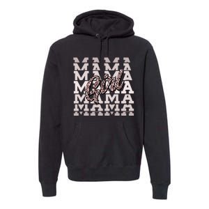 Pink Leopard Print Girl Mama Premium Hoodie