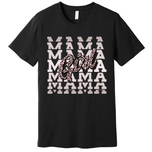 Pink Leopard Print Girl Mama Premium T-Shirt