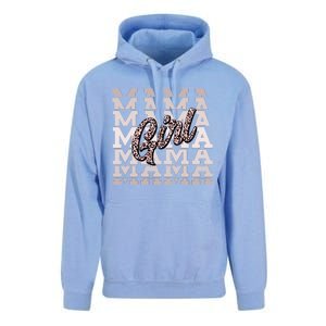 Pink Leopard Print Girl Mama Unisex Surf Hoodie