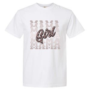 Pink Leopard Print Girl Mama Garment-Dyed Heavyweight T-Shirt