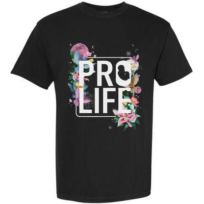 Pro Life Prolife Pro God Choose Life Conservative Christian Garment-Dyed Heavyweight T-Shirt