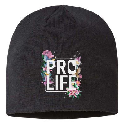 Pro Life Prolife Pro God Choose Life Conservative Christian Sustainable Beanie