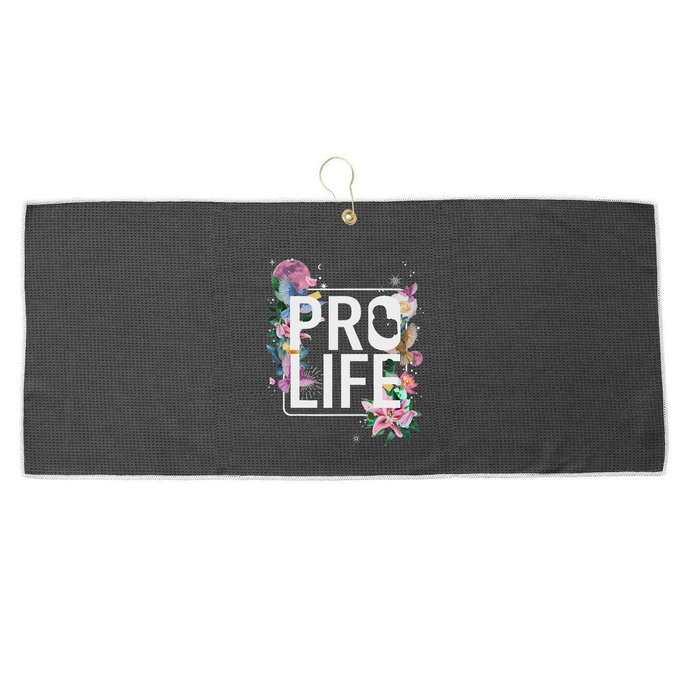 Pro Life Prolife Pro God Choose Life Conservative Christian Large Microfiber Waffle Golf Towel