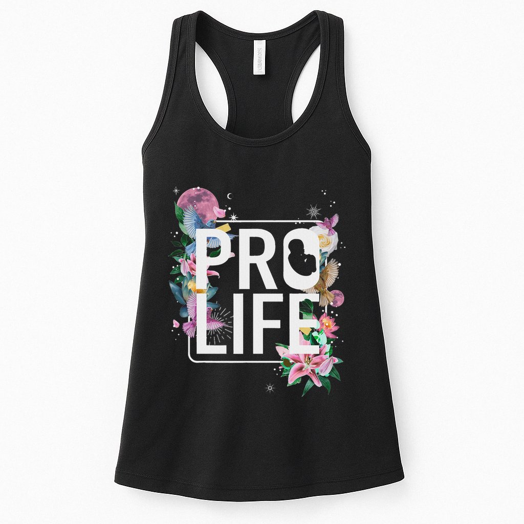 Pro Life Prolife Pro God Choose Life Conservative Christian Womens Tank Top