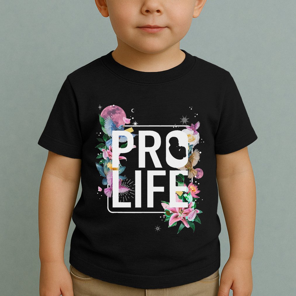 Pro Life Prolife Pro God Choose Life Conservative Christian Toddler T-Shirt