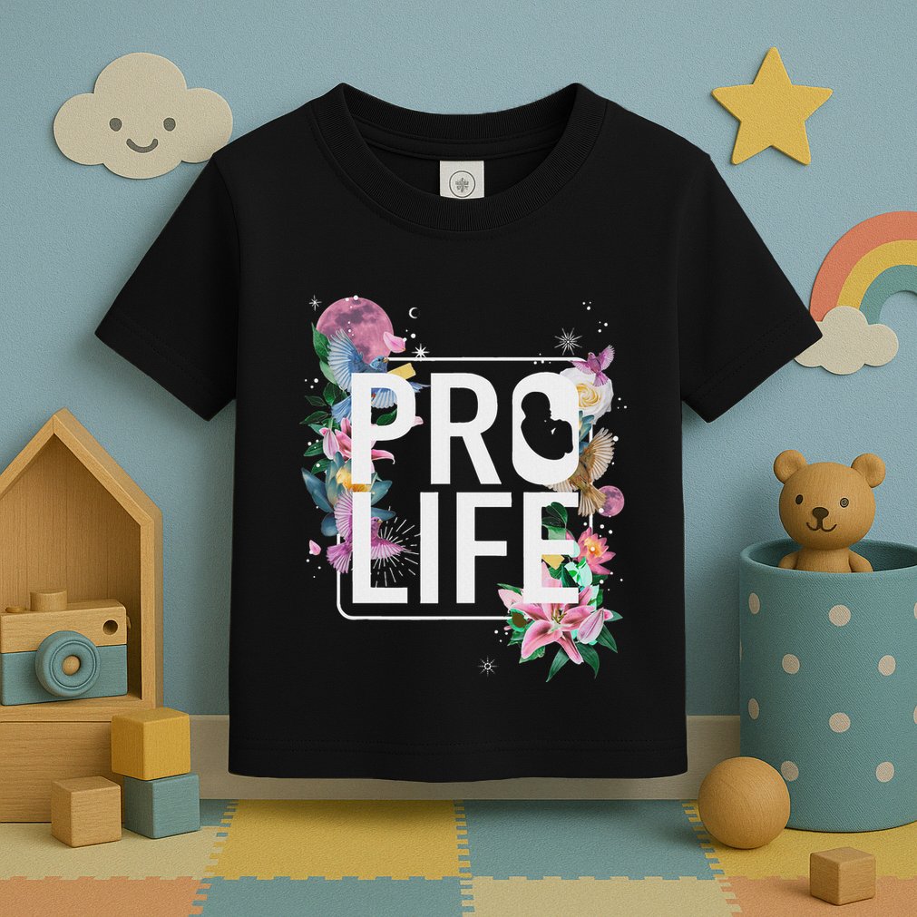 Pro Life Prolife Pro God Choose Life Conservative Christian Toddler T-Shirt