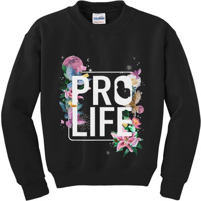Pro Life Prolife Pro God Choose Life Conservative Christian Kids Sweatshirt