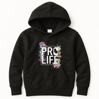 Pro Life Prolife Pro God Choose Life Conservative Christian Kids Hoodie