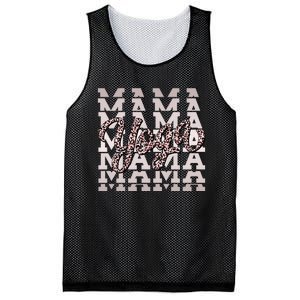 Pink Leopard Print Yoga Mama Mesh Reversible Basketball Jersey Tank