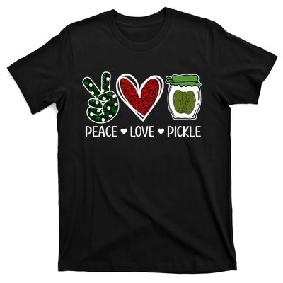 Peace Love Pickle Design For Pickle Lovers T-Shirt