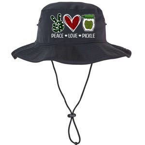 Peace Love Pickle Design For Pickle Lovers Legacy Cool Fit Booney Bucket Hat