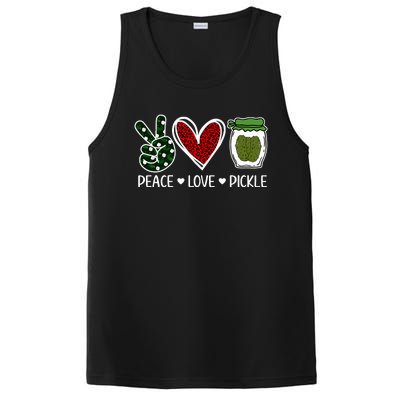 Peace Love Pickle Design For Pickle Lovers PosiCharge Competitor Tank