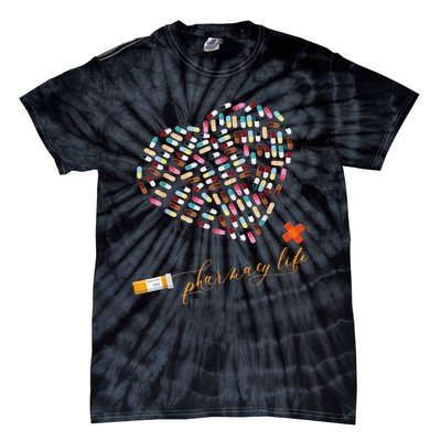 Pharmacy Life Pharmacist Heart Happy Valentine's Day Tie-Dye T-Shirt