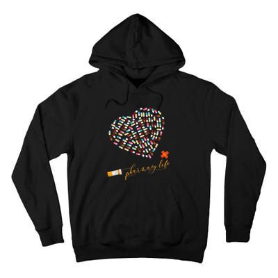 Pharmacy Life Pharmacist Heart Happy Valentine's Day Tall Hoodie