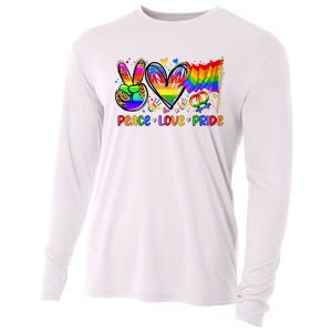 Peace Love Pride Lgbt Pride Month Cooling Performance Long Sleeve Crew