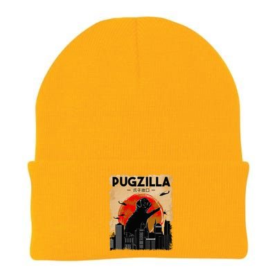 Pug Lover, Pugzilla, Funny Pug, Funny Dog, Pug Art, Pug  Knit Cap Winter Beanie