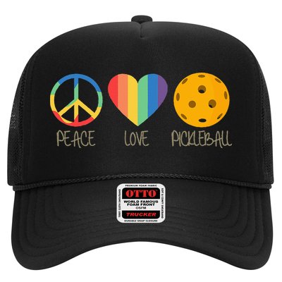 Peace Love Pickleball Trucker Hat