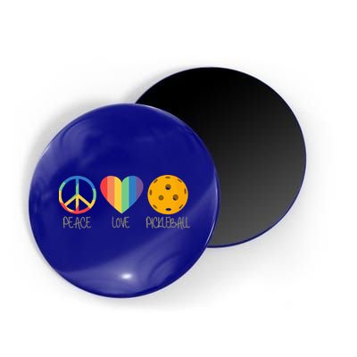 Peace Love Pickleball Magnet