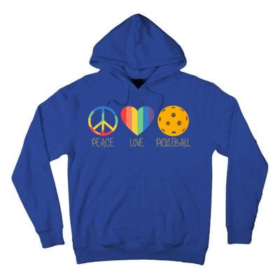 Peace Love Pickleball Tall Hoodie