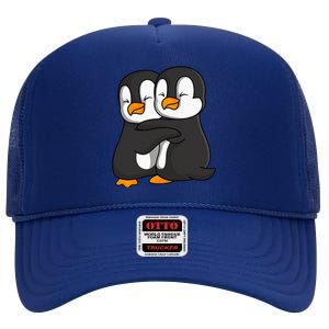 Penguin Lover High Crown Mesh Back Trucker Hat