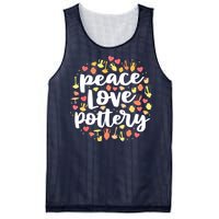 Peace Love Pottery For Women Pots Gift Ceramic Artist Mesh Reversible Basketball Jersey Tank