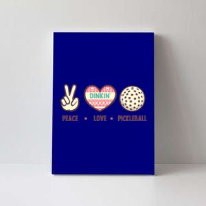 Peace Love Pickleball Cute Design And Cool Gift Canvas