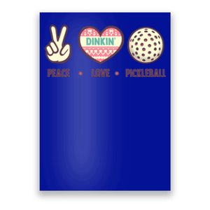 Peace Love Pickleball Cute Design And Cool Gift Poster