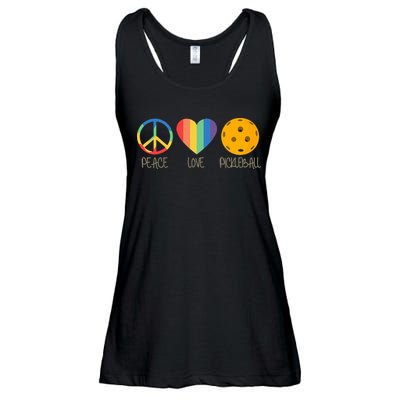 Peace Love Pickleball Ladies Essential Flowy Tank