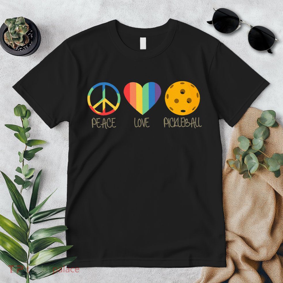 Peace Love Pickleball Premium T-Shirt