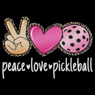 Peace Love Pickleball Cute Pickleball Lover Women T-Shirt
