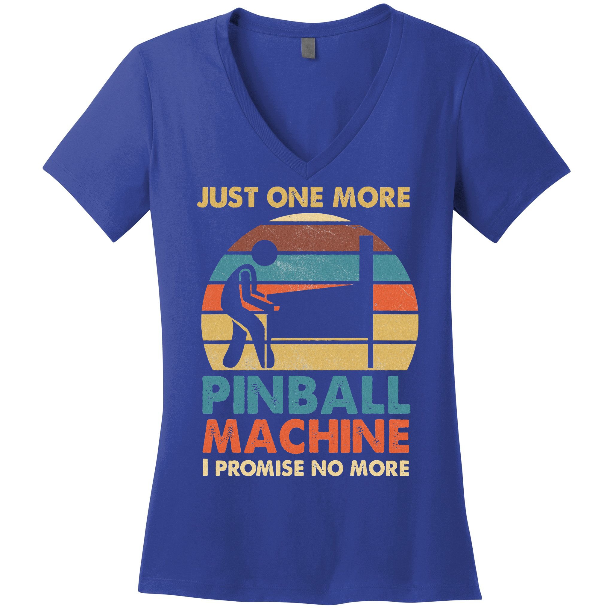 Pinball Lovers Pub Sports Pinball Women's V-Neck T-Shirt