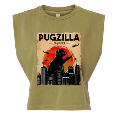 pug lover pugzilla  pug  dog pug art pug  Garment-Dyed Women's Muscle Tee