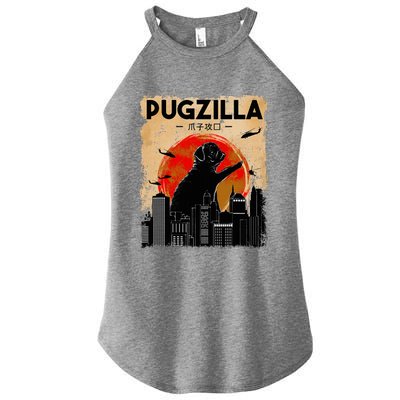 pug lover pugzilla  pug  dog pug art pug  Women's Perfect Tri Rocker Tank