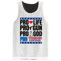 Pro Life Pro Gun Pro God Pro Trump Mesh Reversible Basketball Jersey Tank