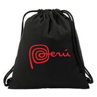 Peru Logo Peru Cusco Nazca Lines Drawstring Bag