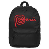 Peru Logo Peru Cusco Nazca Lines 16 in Basic Backpack