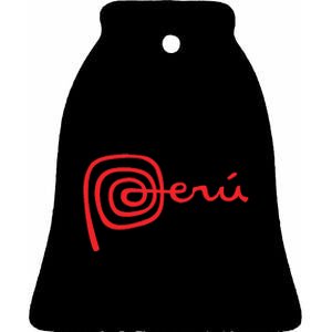 Peru Logo Peru Cusco Nazca Lines Ceramic Bell Ornament