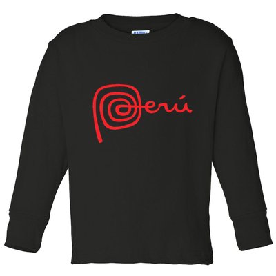 Peru Logo Peru Cusco Nazca Lines Toddler Long Sleeve Shirt