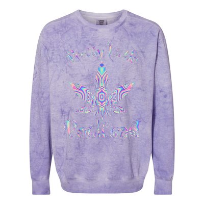 Pretty Little Pothead Weed Canabias 420 Colorblast Crewneck Sweatshirt