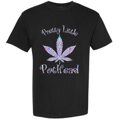 Pretty Little Pothead Weed Canabias 420 Garment-Dyed Heavyweight T-Shirt