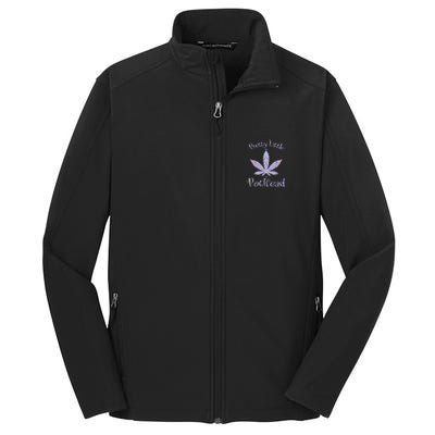 Pretty Little Pothead Weed Canabias 420 Core Soft Shell Jacket