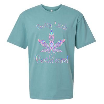 Pretty Little Pothead Weed Canabias 420 Sueded Cloud Jersey T-Shirt