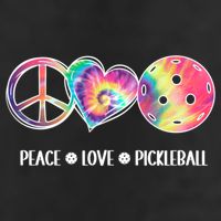 Peace Love Pickleball Funny Pickleball Tie Dye Great Gift Cool Comfort Performance Bucket Hat