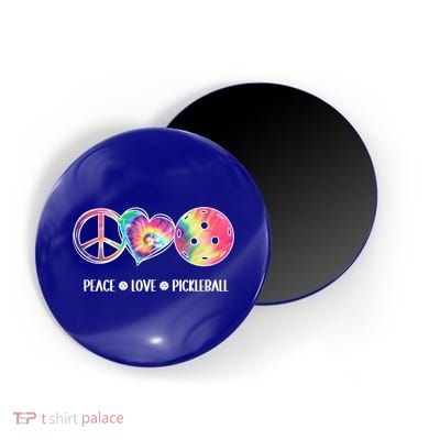 Peace Love Pickleball Funny Pickleball Tie Dye Great Gift Magnet