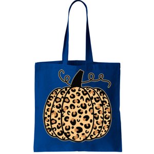 Pumpkin Leopard Print Halloween Thanksgiving Great Gift Tote Bag