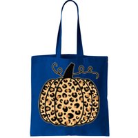 Pumpkin Leopard Print Halloween Thanksgiving Great Gift Tote Bag