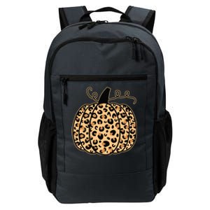 Pumpkin Leopard Print Halloween Thanksgiving Great Gift Daily Commute Backpack