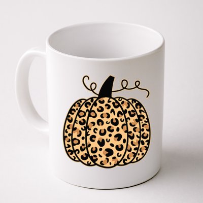 Pumpkin Leopard Print Halloween Thanksgiving Great Gift Coffee Mug